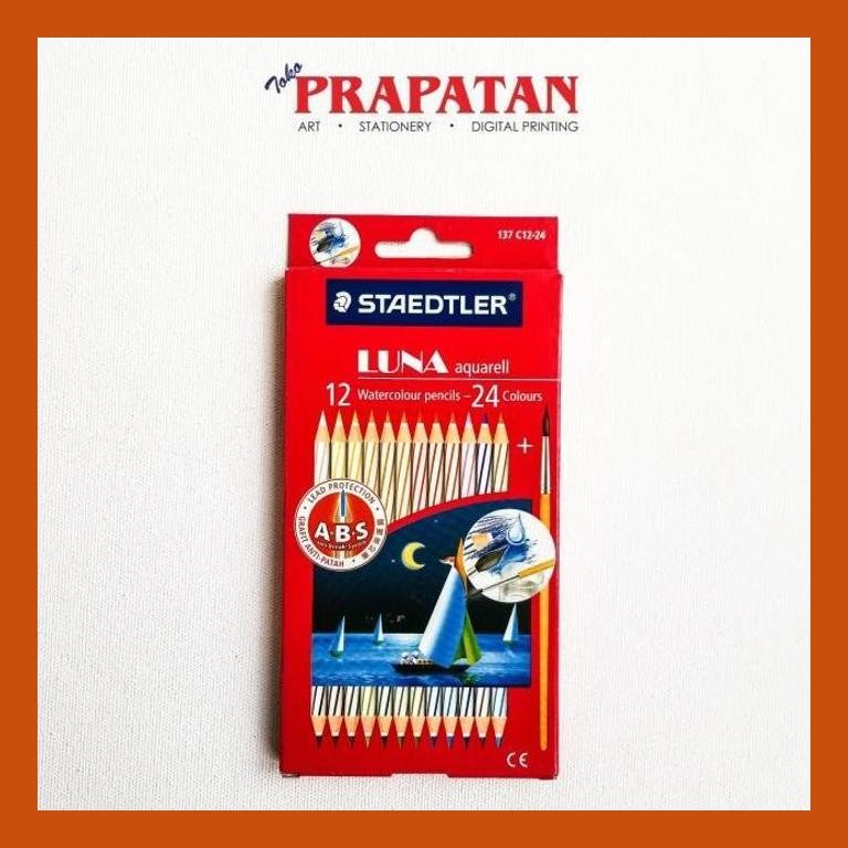 

[ PERALATAN LUKIS / GAMBAR ] PENSIL WARNA STAEDTLER LUNA AQUARELL 12-24 WARNA / WATERCOLOUR PENCILS SIAP KIRIM
