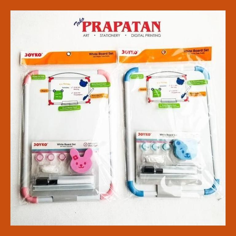

[ PERALATAN LUKIS / GAMBAR ] JOYKO WHITEBOARD SET WBS-160CO / SET PAPAN TULIS PUTIH GOOD QUALITY