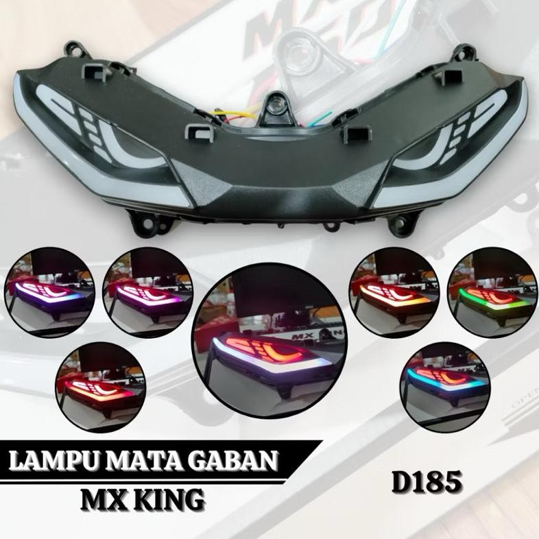 COVER LIST LAMPU MATA GABAN MX KING MODEL MATA SPHINX LED RUNNING MULTICOLOUR PNP MX KING MX 150
