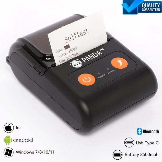 PRINTER BLUETOOTH PORTABLE PANDA PRJ-R58B-II ( USB + BLUETOOTH ) 1204T
