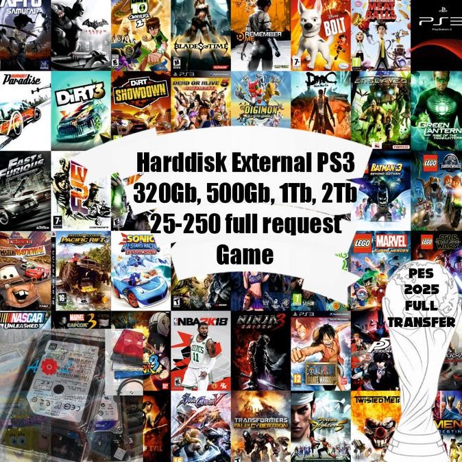 TERMURAH - Harddisk external PS3 full game