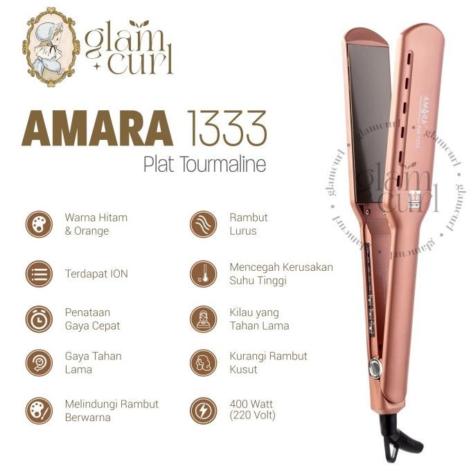 TERBARU - Catok AMARA 1333 ORIGINAL / catok plat lebar penglurus rambut