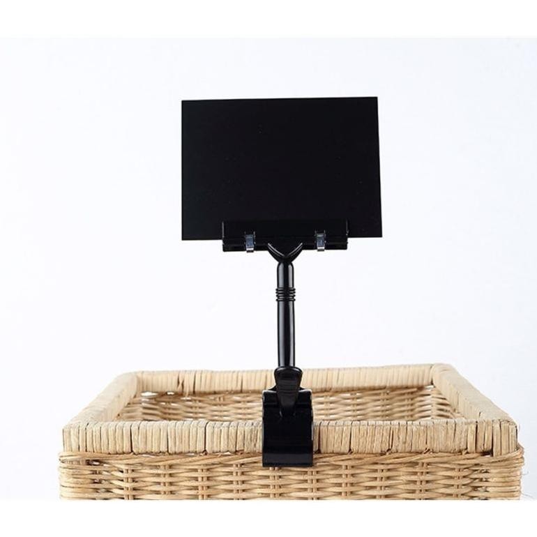

ghs-55 5pcs Jepitan Harga Price Tag Dengan Mini Chalkboard / Jepit Harga Price Tag + Papan Tulis Kapur Kecil Hemat