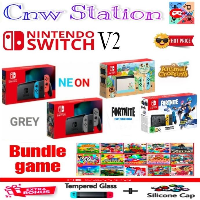 Nintendo switch neon V2 new