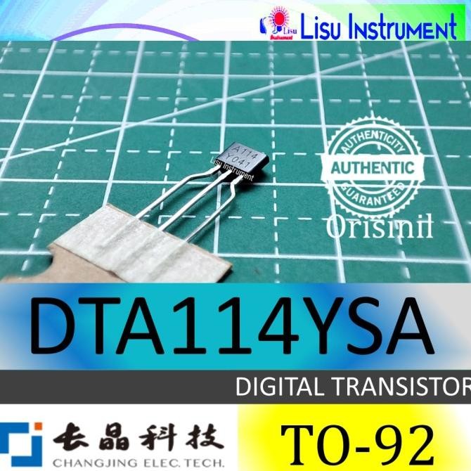 Murah (10) DTA114YSA A114  DIGITAL TRANSISTOR TO-92S-3 ORIGINAL Changjiang lisu992 Diminati Banget