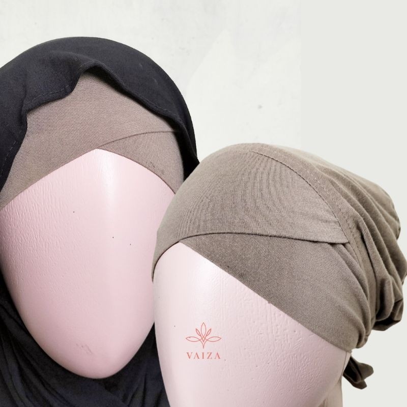 VAIZA - [ Ciput Turki Silang ] Inner Dalaman Hijab Tali Bahan Kaos