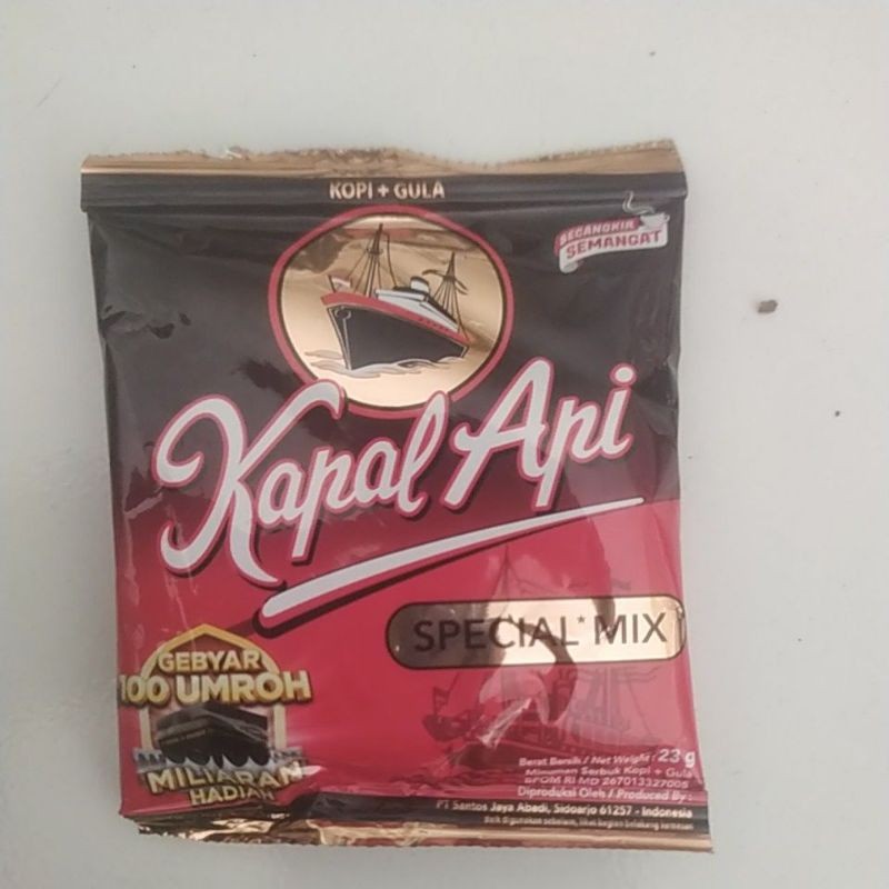 

kopi kapal api sepesial mix 30g + 3 dus