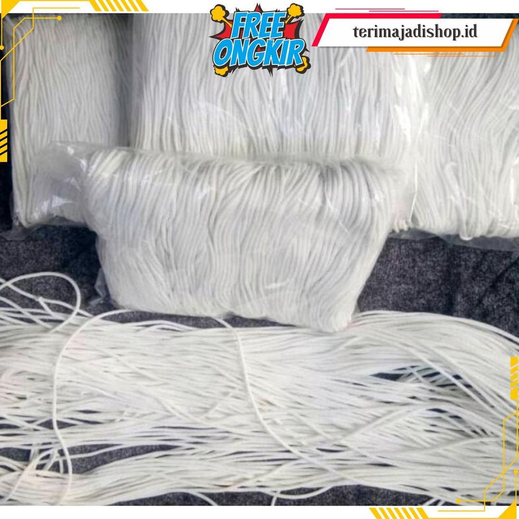 

Tali Kur Poy (1Kg) 1000 Gram 3Mm Putih Ratusan Meter. Rope Cord Cod