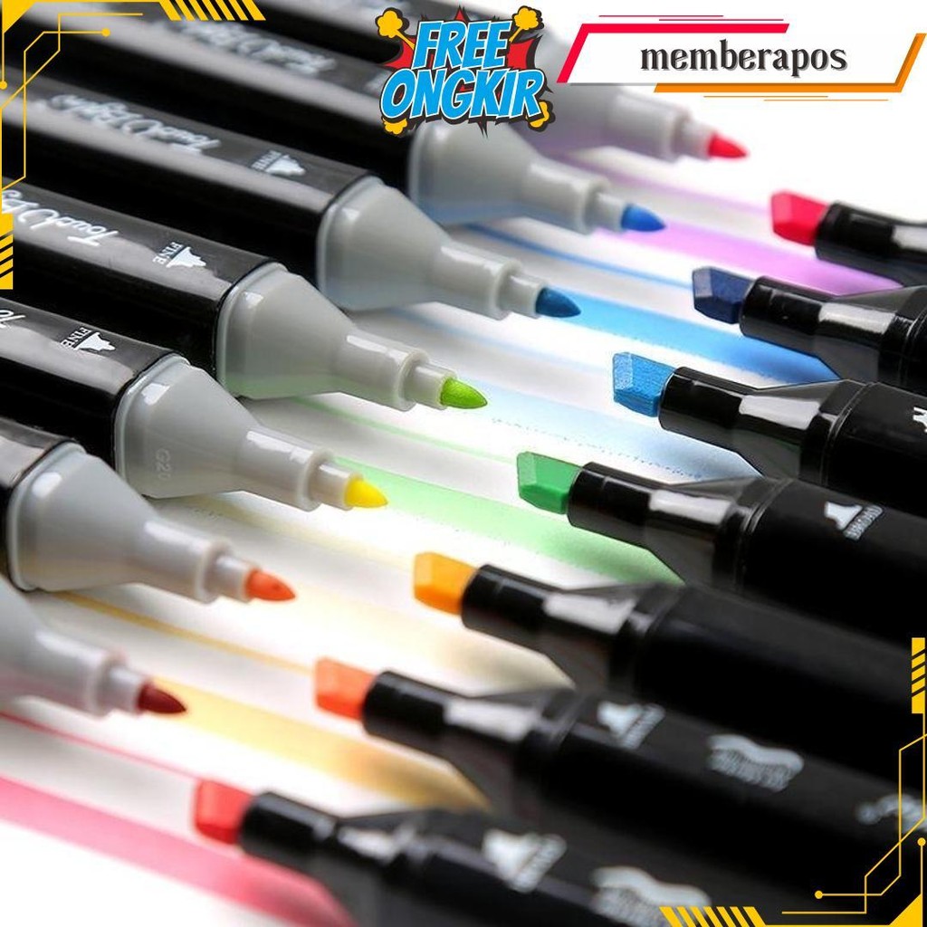 

Estation - Spidol Warna Warni 1 Set Sketch Marker 2 Tip Touch Marker 48/60/80 Warna Bisa Cod