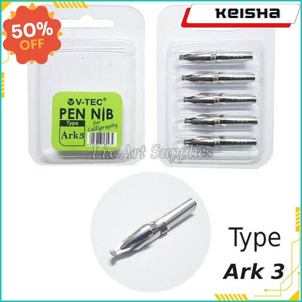 

V-Tec Comic & Caligraphy Pen Nibs Type Ark Cod