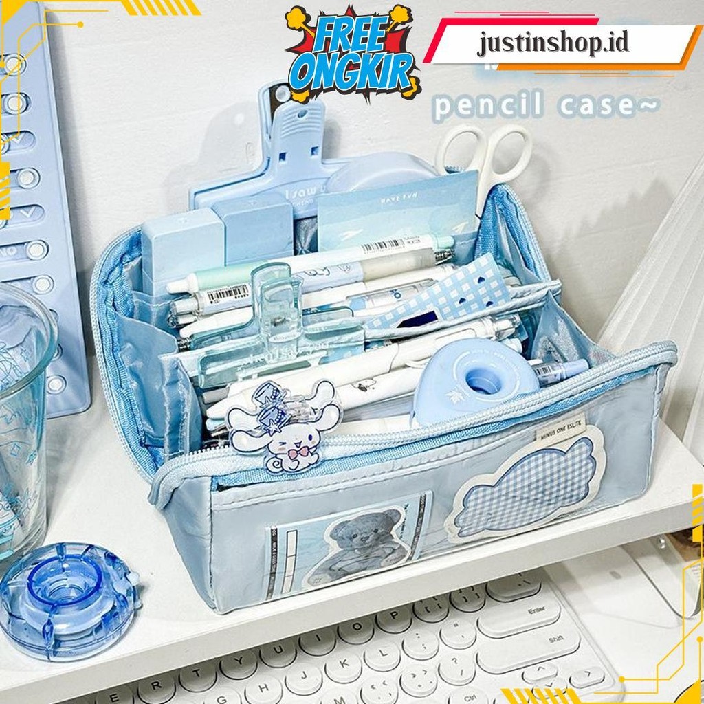 

Tempat Alat Tulis Kotak Pensil Aesthetic Tas Penatempat Pencil Tas Pensil Kapasitas Besar Bisa Cod