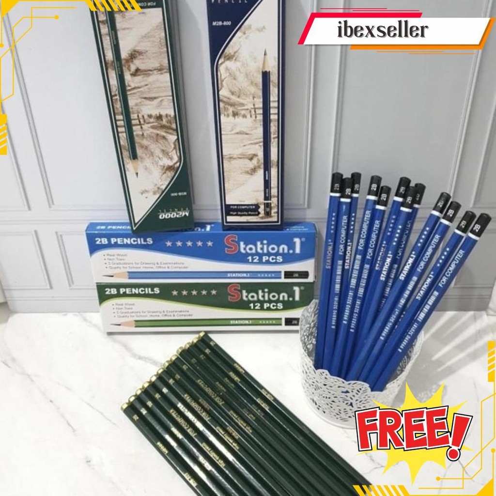 

Pensil Murah 2B Isi 12 | Pencil 2B | Pensil 2B 1 Lusin Terlaris
