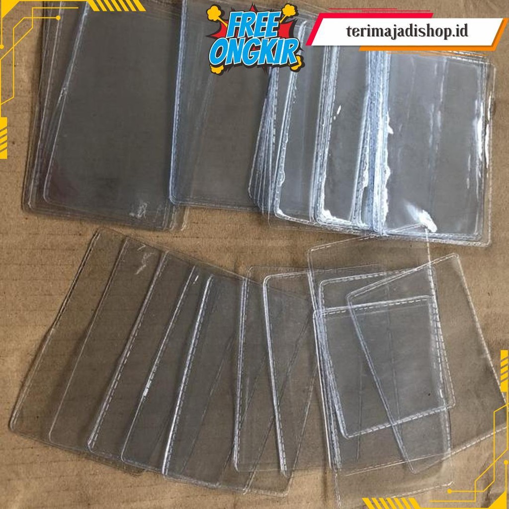 

Sampul Bungkus Cover Plastik Pelindung Kartu Kredit Atm Etoll Flazz Sertifikat Ktp-Bening Polos Siap Kirim