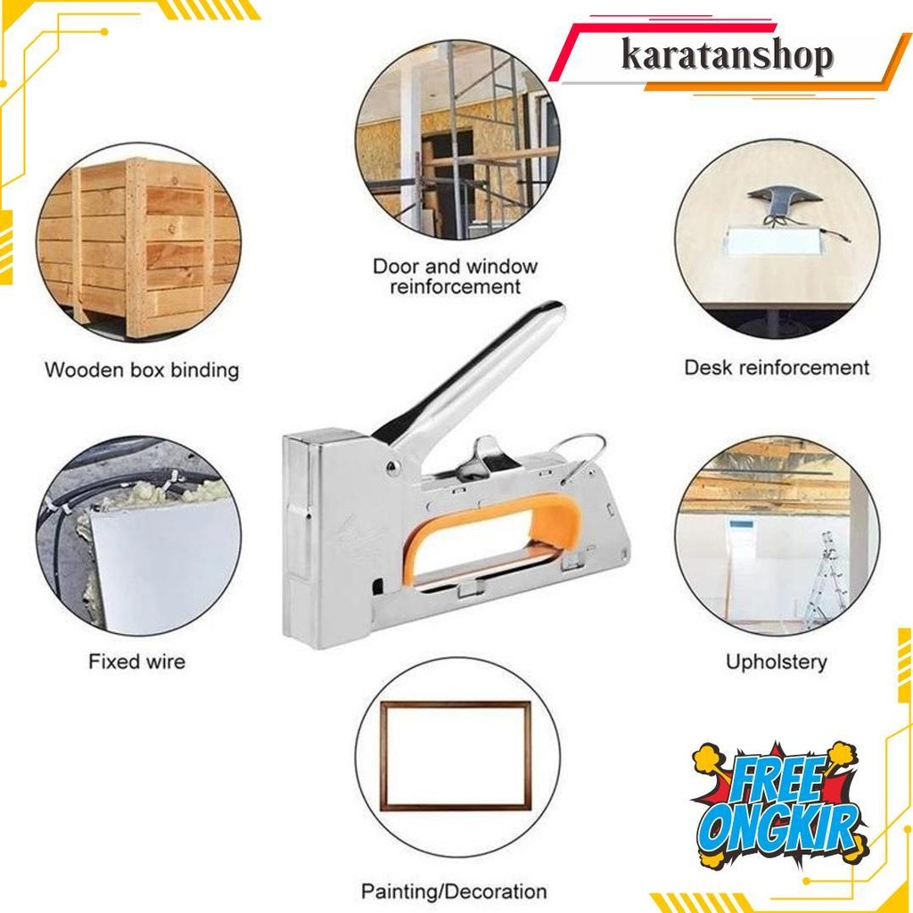 

Stapler / Staples / Steples Tembak Staple Gun Tacker Jok Motor Stepler Tembak Bagus Original Termurah Banget
