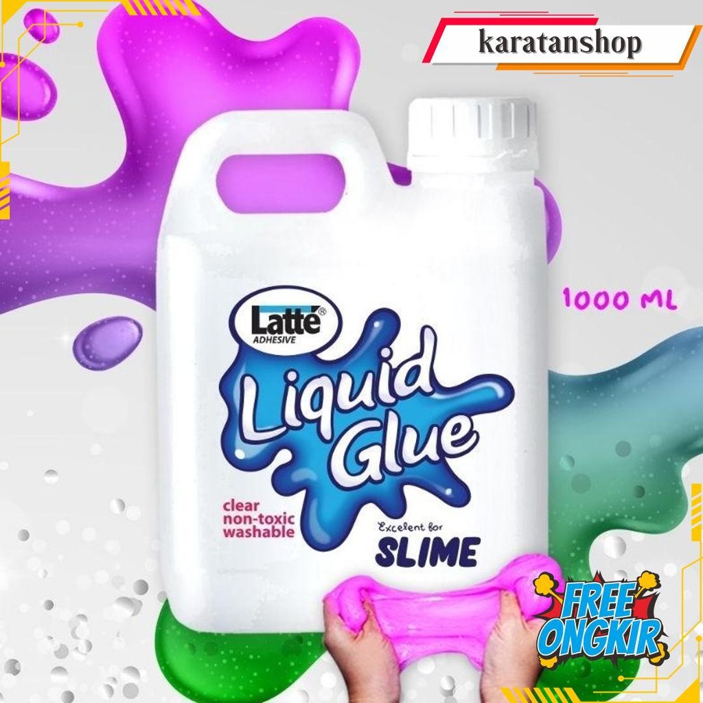 

Lem Slime / Latte Liquid Glue / Povinal / 1000Ml Original Produk