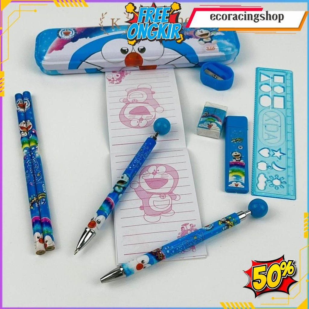 

Paket Alat Tulis 10 In1 / Alat Tulis Set Karakter / Stationery Set Lucu Hadiah Original Produk