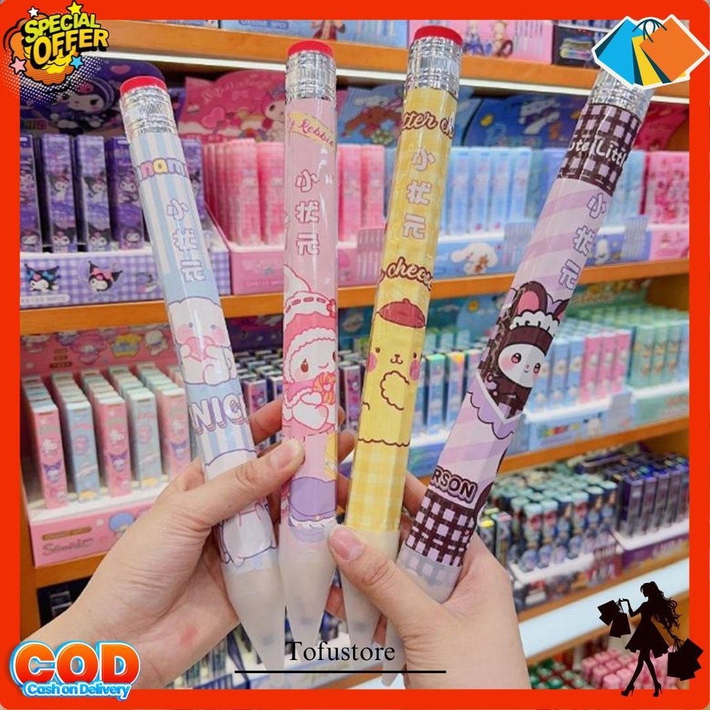 

Pensil Besar Baru Kartun Lucu Pensil Pensil Pensil Jumbo Kreatif Hadiah Sekolah Anak-Anak Bisa Cod