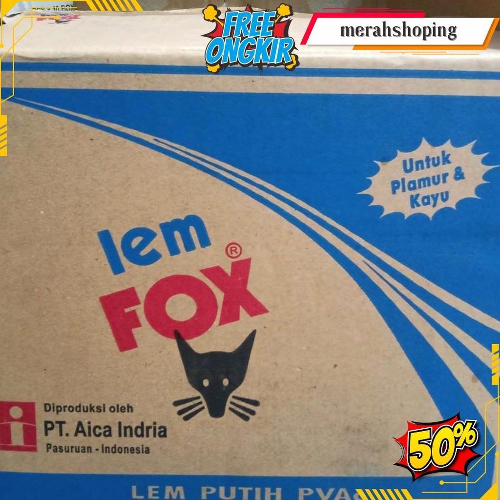 

Lem Fox 350 Putih Pvac Biru / Lem Slime 350 Gram Universal Siap Kirim