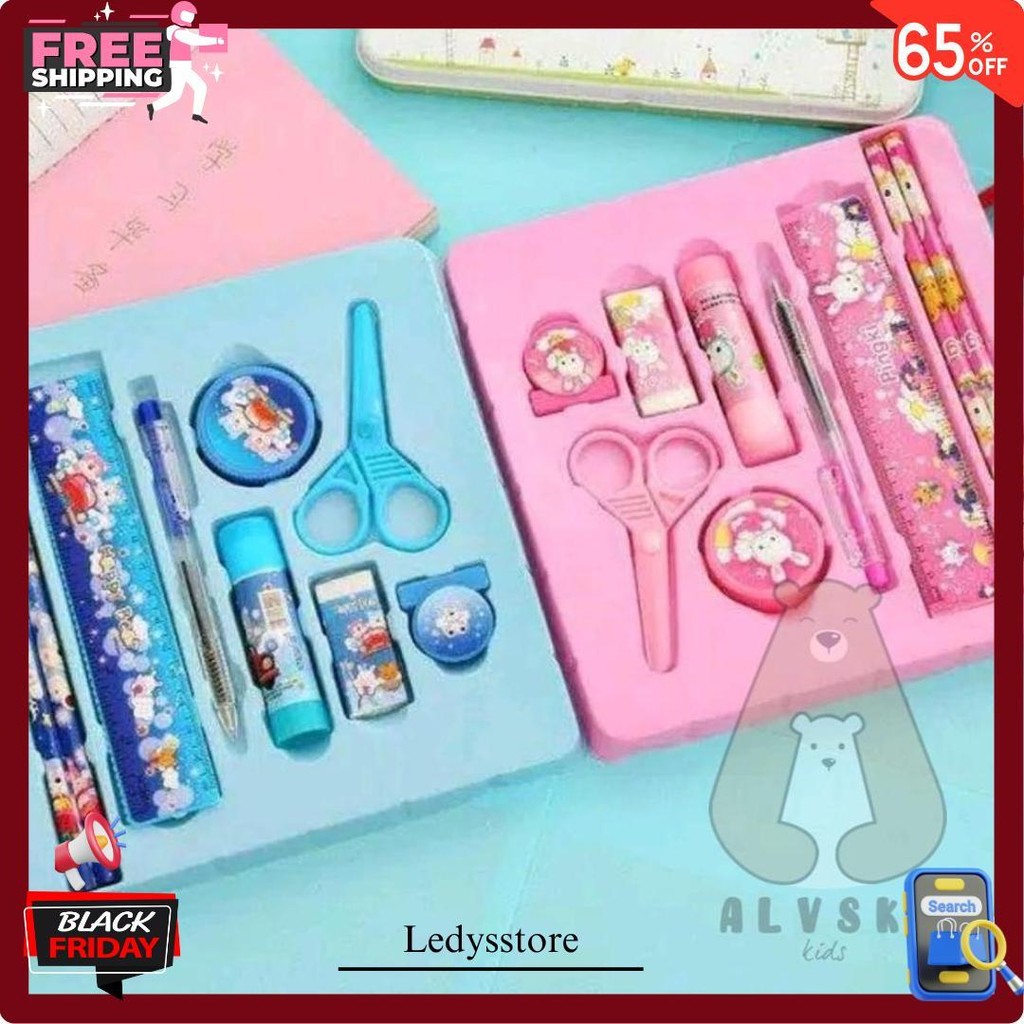 

Pensil Set 10 In 1 Alat Tulis Sekolah Anak Karakter Lucu Stationery Set Cod