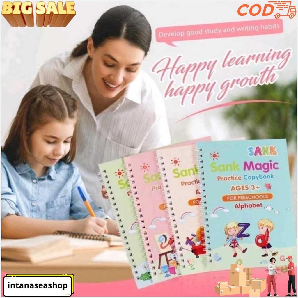 

Buku Sank Magic Viral 1 Set | 4 In 1 ( 4 Buku-Pulpen + Refil ) / 1 Siap Kirim