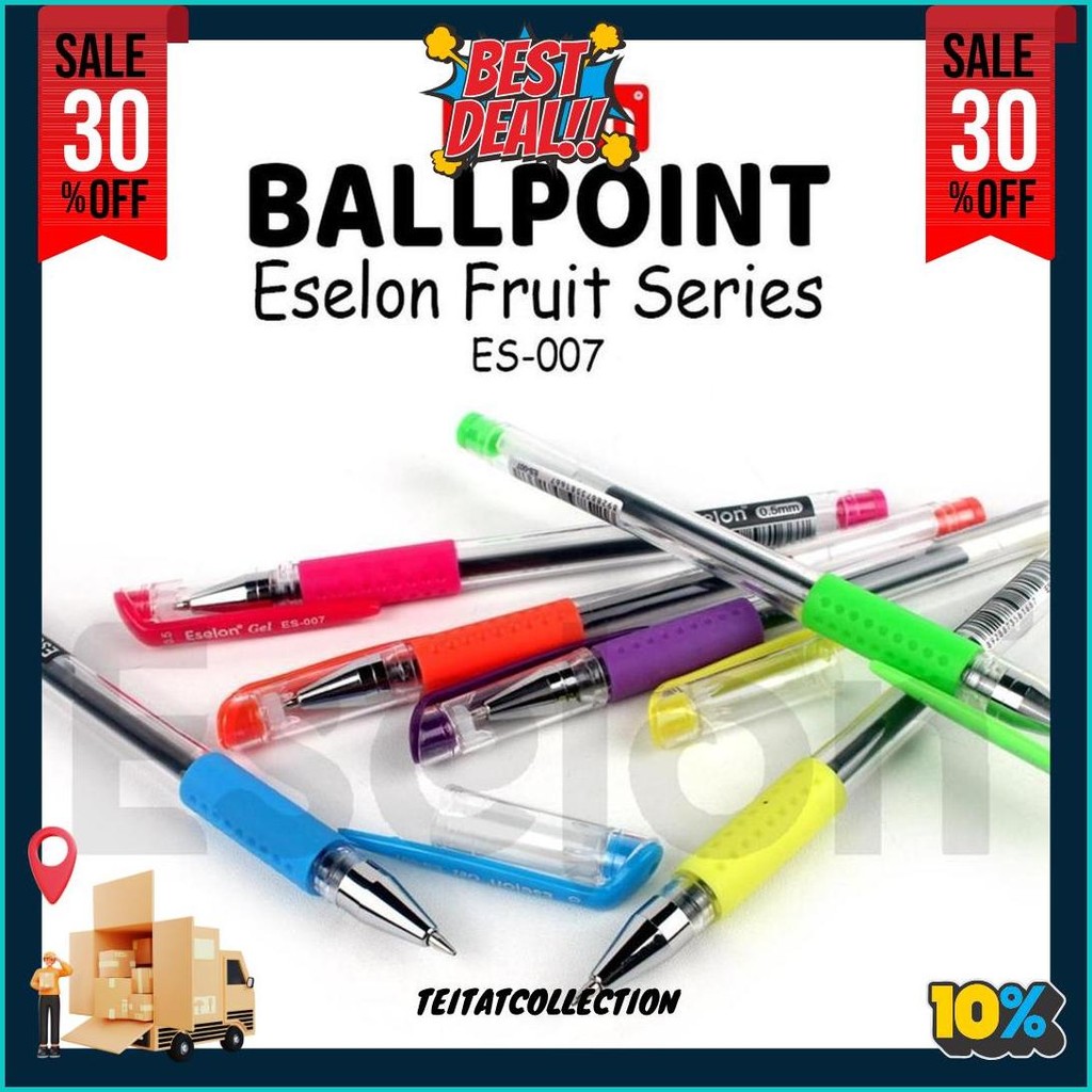 

12Pcs Pulpen Gel Fruit Es-007 / 1Pak Pulpen Gel Office 0,5Mm Bisa Cod