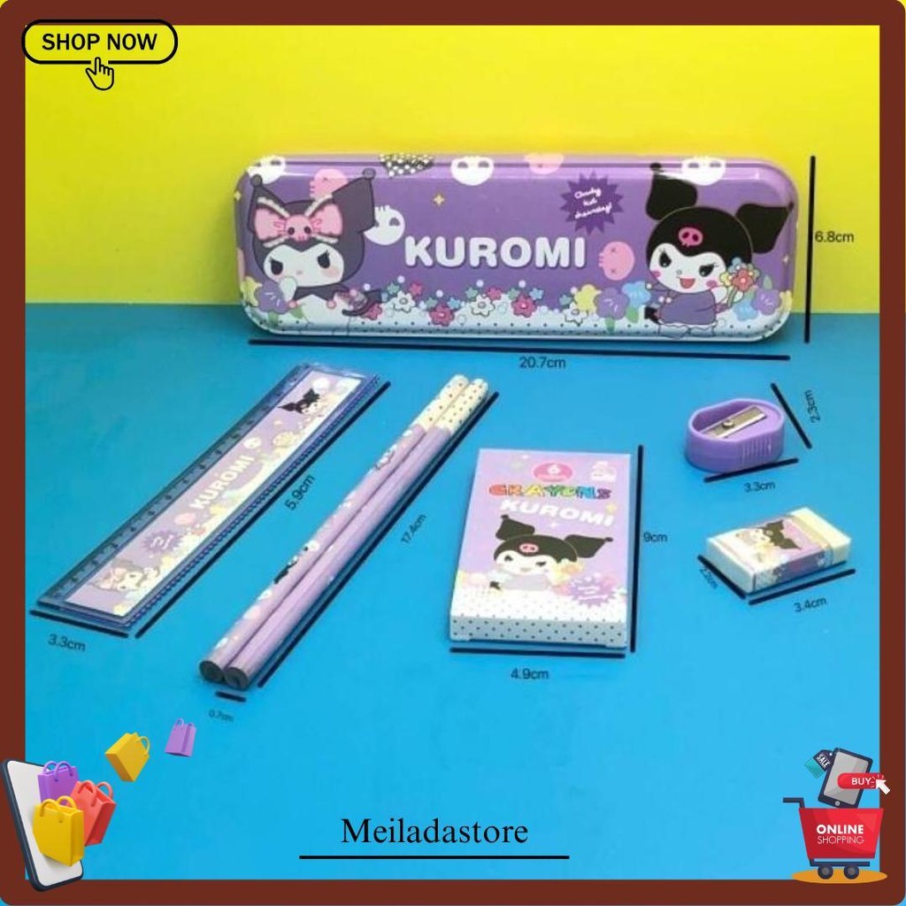 

Kotak Pensil Alat Tulis Tempat Pensil Aesthetic Perlengkapan Sekolah Alat Tulis Lengkap Set 7 In 1 Original Produk