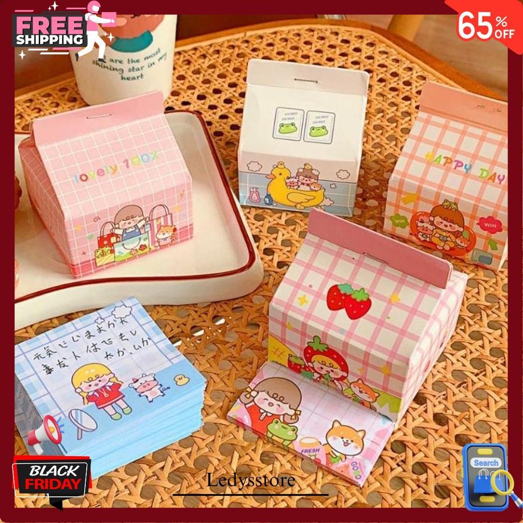 

200 Lembar Memo Paper Kotak Susu Cutie Girl Termurah Banget