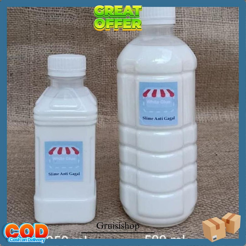

White Glue Slime Anti Gagal 500Ml Gratis Ongkir