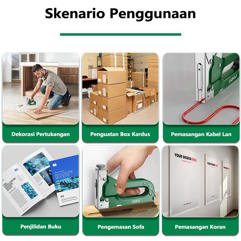 

VIRAL Isku Staples Tembak Jok Motor/Stapler Tembak Kayu Gun Paku Steples Tembak 3 In 1 Tacker Bisa 3 Jenis Staples ii-99
