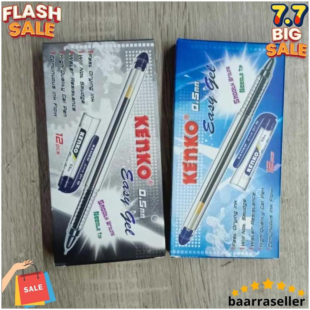 

Pena Kenko Easy Gel 0.5Mm Warna Hitam/Biru/Merah Lusin Termurah Banget