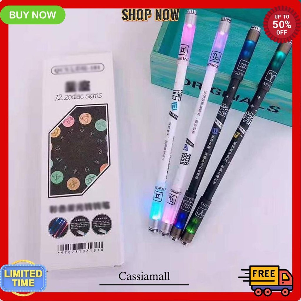 

CodSpinning Pen Led Dua Belas Rasi Bintang Bercahaya Warna-Warni Pemula Menghidupkan Pena Dekompresi-A.One Terlaris