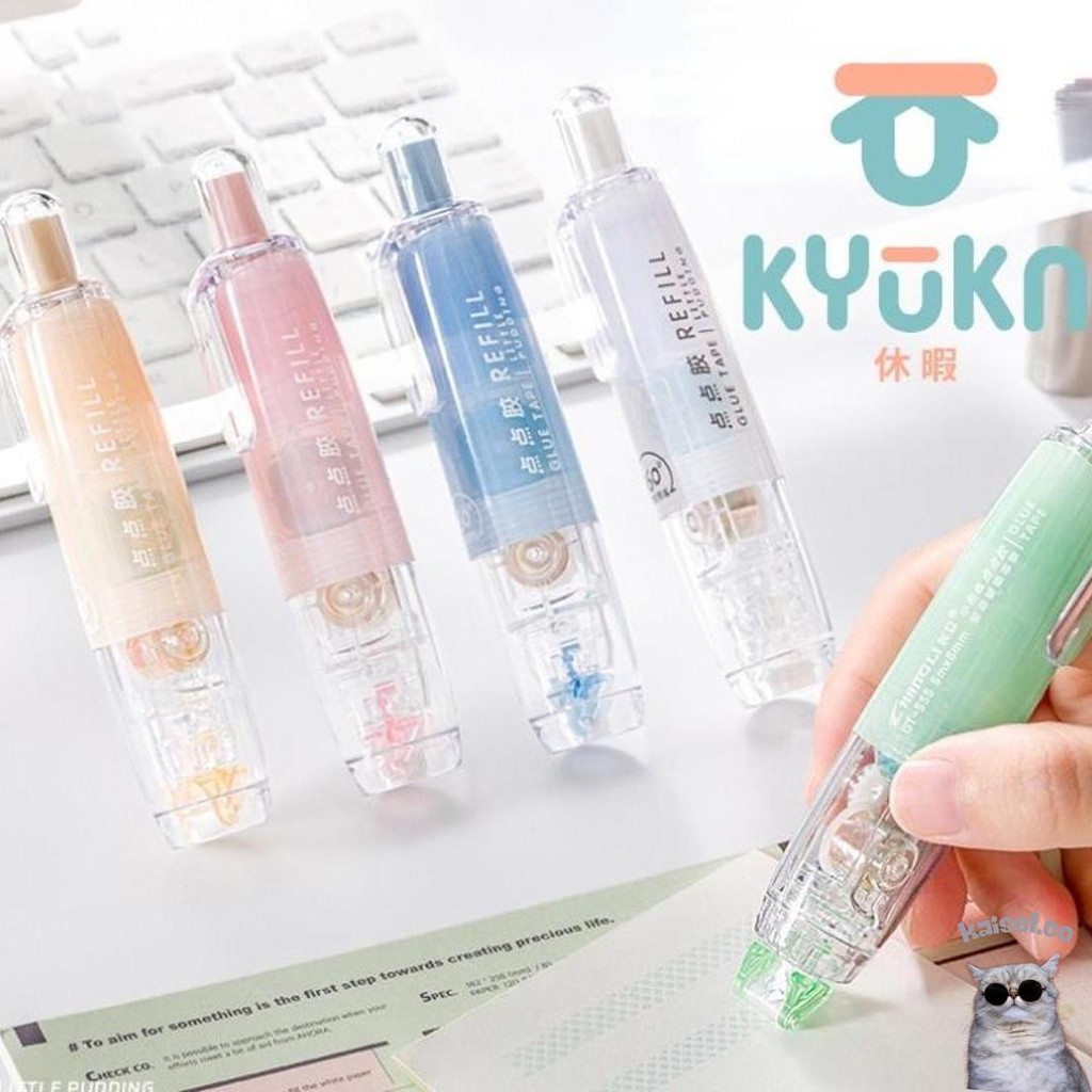

Glue Tape Adhesive Roller Tape 2 Sisi Lem Kertas Kyuka Cod