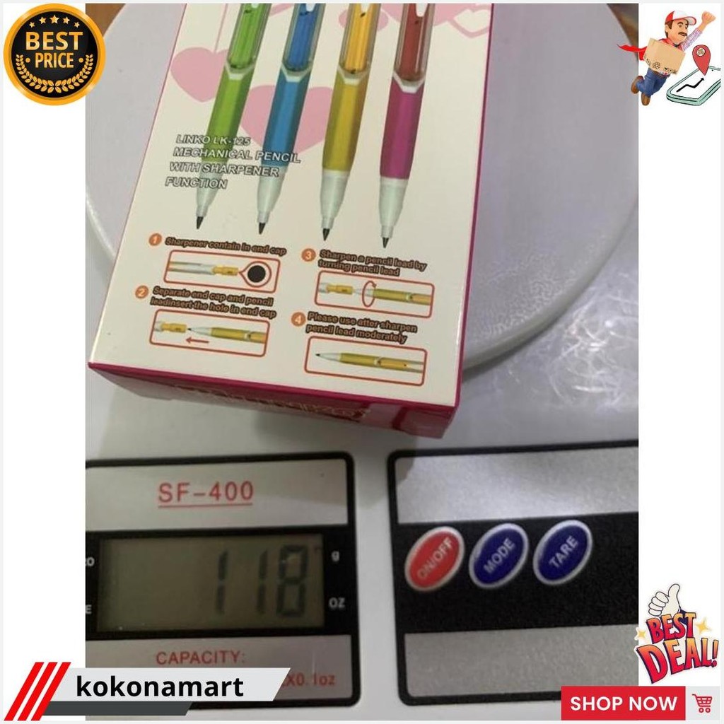 

(12Pcs) Pensil Mekanik Linko 2.0Mm Siap Kirim