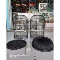 wd-54 Ram Gembung Lovebird T3 Sangkar Kapsul Lengkap Angsang Besi Bulat Kandang Burung Labet Trucuk 