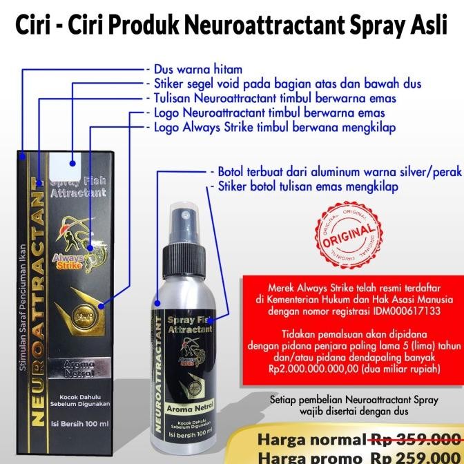 Neuroattractant Spray Fish Attractant Ikan Umpan Pancing Non Essen