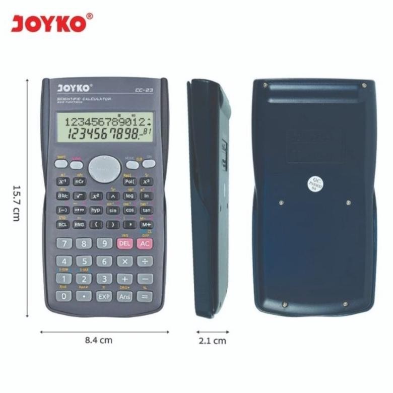 

er-56 Kalkulator Ilmiah JOYKO CC-23 - Scientific Calculator CC-23CO Original 240 Fungsi Viral