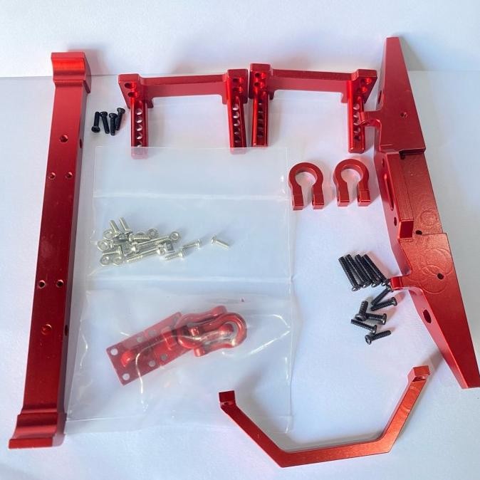 BUMPER DEPAN BELAKANG METAL MN128 AKSESORIS RC CAR UPGRADE NEW 1304T