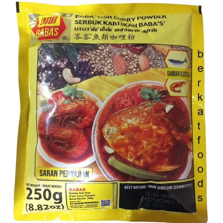 

@@@@] Fish Curry Powder Babas / Bumbu Kari Ikan Daging Baba's Baba Serbuk