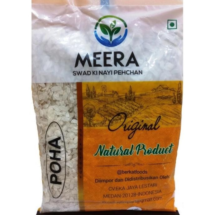 

=====] Poha Meera / Rice Flakes Flattened Premium / Beras India Aval Avalakki