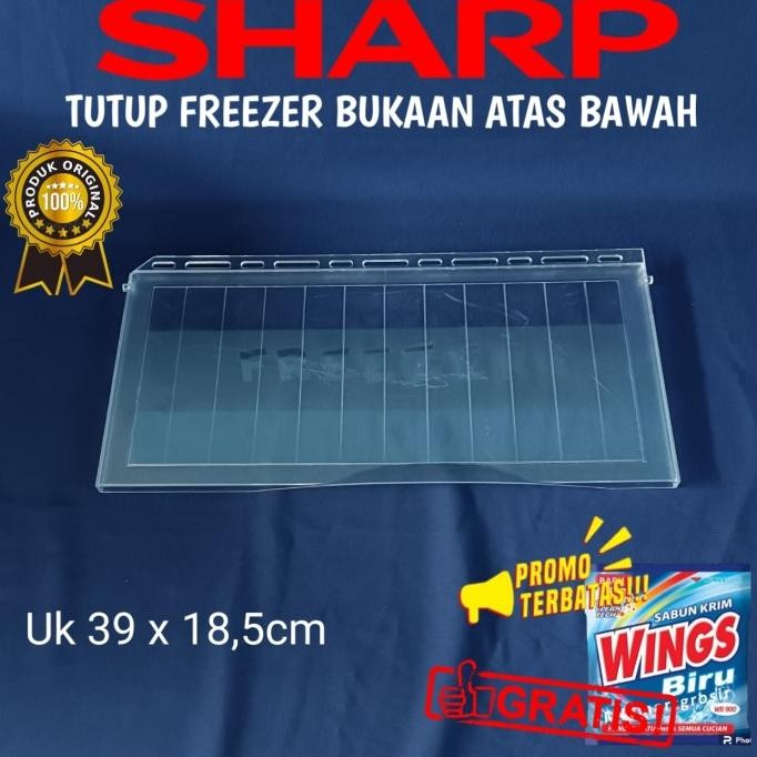 ] TUTUP FREEZER KULKAS SHARP ORIGINAL