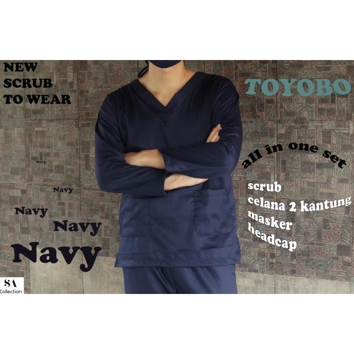 READY Baju OK Toyobo Premium / Baju Jaga / Baju Oka / Scrub / APD