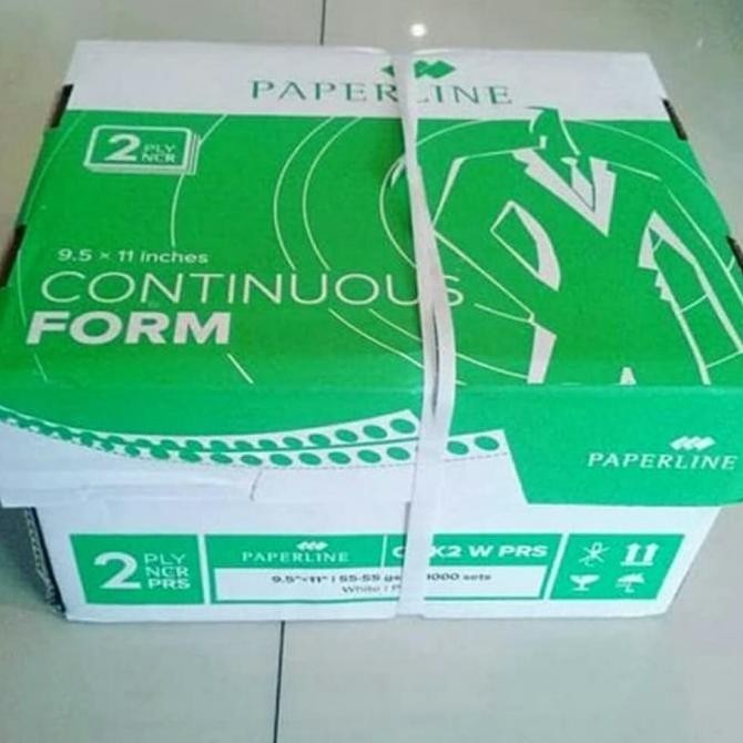

NEW [grab/gojek] continus Form 9 1/2 x 11 inch 2ply PRS bagi 2 Paperline