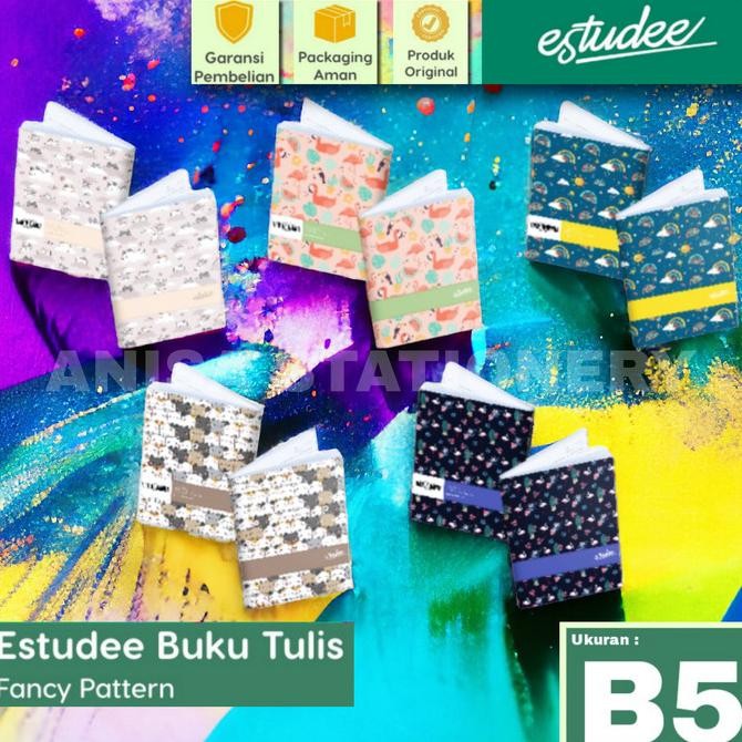 

Diskon!! Buku Tulis Estudee Fancy Pattern B5 48 Lembar Isi 10