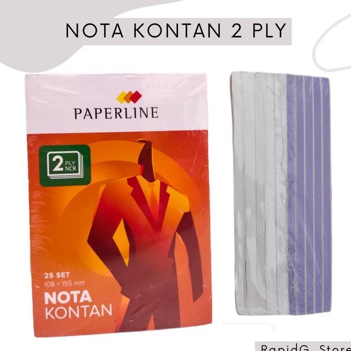 

Promo!! 1 Pack Buku Nota Kontan Paperline 2 Ply Kecil Isi 10 Buku