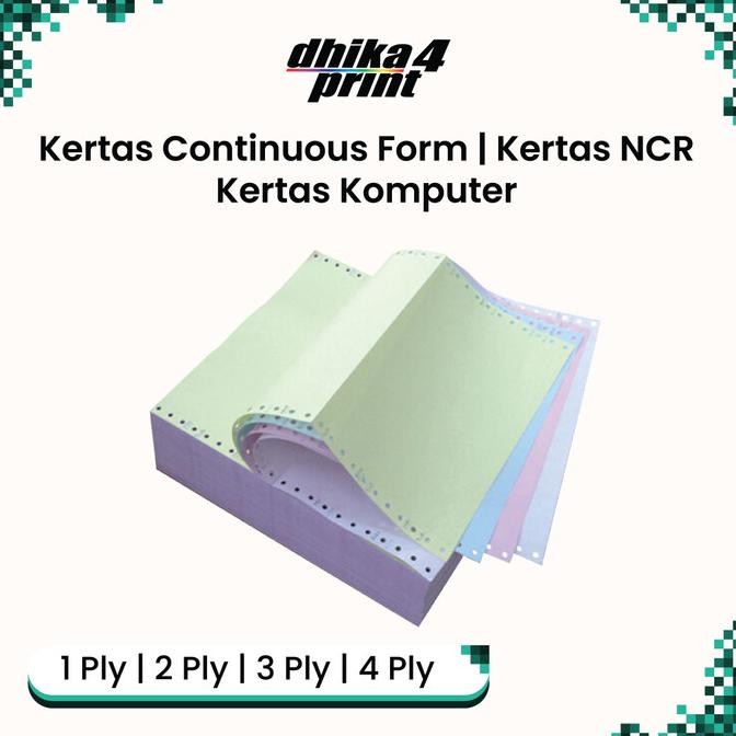 

TERLARIS - Kertas Continuous Form | Kertas komputer | Kertas NCR | 11 & 11/2 inch
