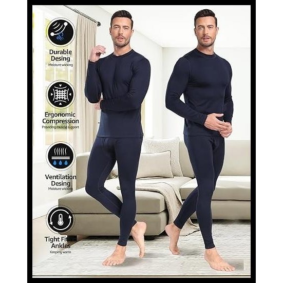 New Long John Heattech Ultrawarm Flecce Linned Mens Best Seller