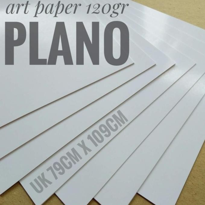 

BEBAS ONGKIR - Kertas Art Paper 120 Gsm Uk 79cm X 109cm / Plano ( isi 50 lembar )