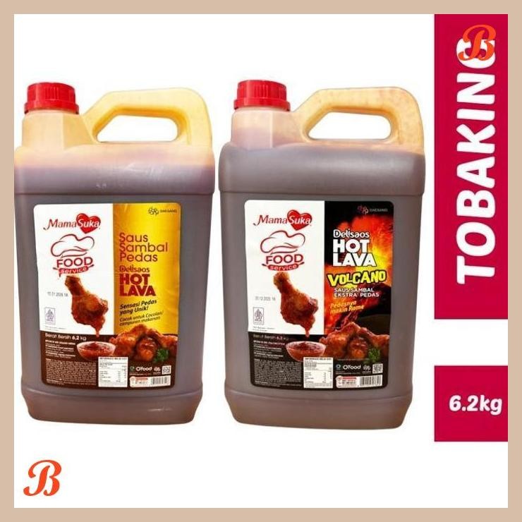 

| RMP | MAMASUKA HOT LAVA JERIGEN 6.2KG DELISAOS SAOS SAMBAL PEDAS VOLCANO SAUS KOREA