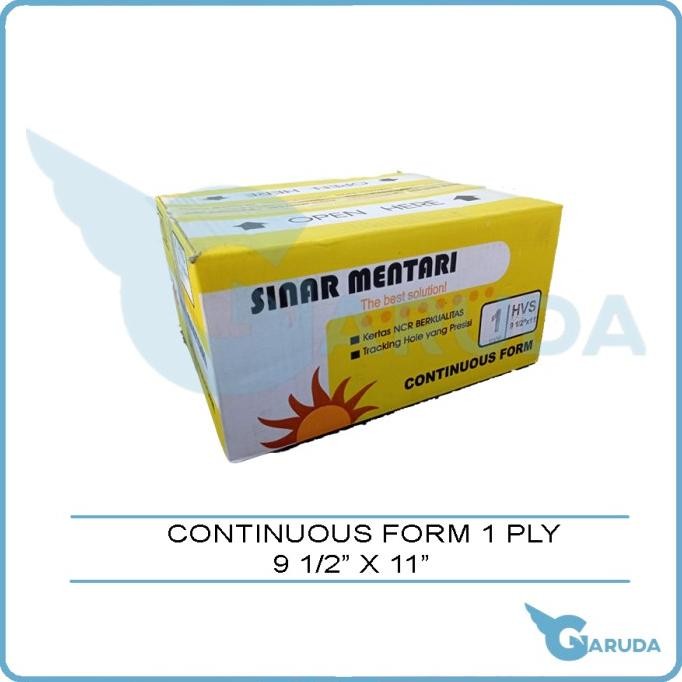 

TERBARU - Continuous Form / Kertas Komputer Paper Print 9 1/2" x 11" 1 ply (K1)