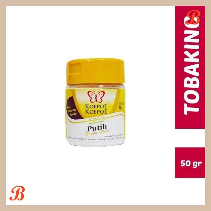 

| RMP | PEWARNA PUTIH BUBUK 50GR KOEPOE OPAQUE WHITE KOEPOE